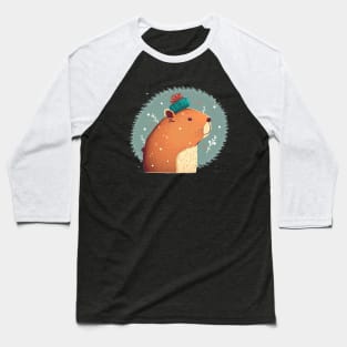 Capybara christmas Baseball T-Shirt